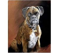 EPTIC 5D Diamond Painting Kit, Diamond Painting Kit for Adults Rhinestone Boxer Dog Bar Wall Decor 30x40CM
