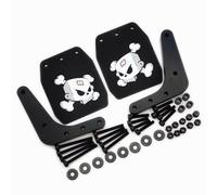 EPTNNASO Fender Mudguard Mudflaps with Delrin Frame for Arrma RC Car Mojave 4s - Black - Front