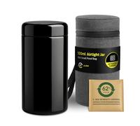 Epulse Smell Proof Jar - Herb Jars - Air Tight Glass Storage Jars - Air Tight Containers - Infinity Jars - Airtight Glass Jar - UV Protection Stash Container (500ml)