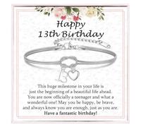 EPVID 13th Birthday Gifts for Girls, Infinity Knot 13th Birthday Bracelet