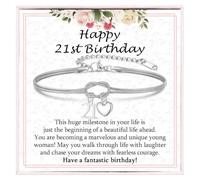 EPVID 21st Birthday Gift for Her, Infinity Knot 21st Birthday Bracelet