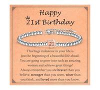EPVID 21st Birthday Gifts for Her, Women 21st Birthday Bracelet, Sweet Gifts for 21 Year Old Women - Daughter Sister Niece Granddaughter