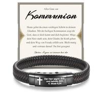 EPVID Communion Confirmation Gift Boy, Confirmation Gift for Boys, First Communion Gifts for Boys, Son, Brother, Nephew, Grandson, Godson from Mum, Dad, Christening Godfather, 11, Nylon, Not
