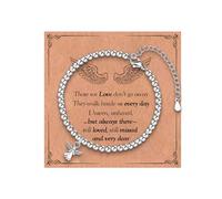 EPVIDO Angel Bracelet Beads - Memorial Gifts for Loss of Loved One, Miscarriage Gifts for Mothers & Fathers, uniform, Stainless Steel, no gemstone