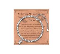 EPVIDO Angel Bracelet Beads - Memorial Gifts for Loss of Loved One, Miscarriage Gifts for Mothers & Fathers, uniform, Stainless Steel, no gemstone