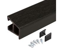 Epwin uPVC Door Weather Bar & End Caps (850mm) - Black Brown