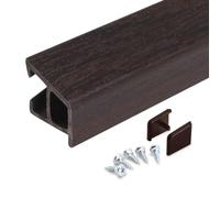 Epwin uPVC Door Weather Bar & End Caps (850mm) - Rosewood