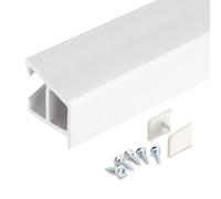 Epwin uPVC Door Weather Bar & End Caps (850mm) - White