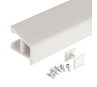Epwin uPVC Door Weather Bar & End Caps (850mm) - White Ash