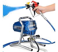 EpyGnom Airless Paint Sprayer, High Efficiency Thinning-Free Electric Spray Gun with Spray Tips and 7.5m Hose, Covers up to 2 L/min, 200 Bar Max Pressure, for Home Interior/Exterior