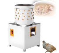 EpyGnom Electric Plucker Machine 1440r/min Stainless Steel Plucking Machine for Quail Sparrows Doves Cranes Capacity Defeathering Equipment 3-5 quail Capacity One Time
