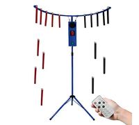 EpyGnom Hand Eye Coordination Training Catching Stick Game, Reflex Stick Challenge Game with LED Digital Display & Music Reaction, for Events, Rentals, and Family Game Nights Blue