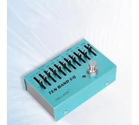 EQ Equalizer Guitar Effect Pedal, Portable 10-Band EQ Pedal Equalizer Guitar Effect Pedal True Bypass, For Guitar Bass 4-7 string