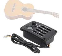 EQ Equalizer Pickup, Acoustic Guitar Pickup Built in Tuner with LED Display, 4 Band Preamp Pickup with 6.35mm and XLR Output Jacks, Musical Instrument Accessories