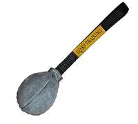 EQ K9 Leather Dog Ball with Handle, Durable Fetch & Tug Dog Toy Ball, Recall, IGP, K9 Police Dog Training, Medium to Large Dogs