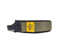 EQ K9 Tactical Dog Collar with Handle, 2 Layers Heavy Duty Military Dog Collar with D Ring, Adjustable Tactical Collars for Dog Training, Traffic, Walking (Army Green - Black, L)