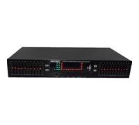 EQ898 Stereo Bluetooth Equalizer Amplifier Preamp EQ Tone Treble Midrange Bass Adjustment Dual 20 Segment EQ Equalizer (Black)