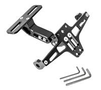 EQAUHYB C Compatible With X4 For NC700 For S For X For VFR For 1200 For F For XL1000 For CB1000 Scooter License Number Plate Holder With Turn Signal Lights(Bracket)