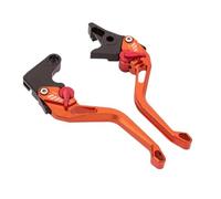 EQAUHYB Clutch Brake Lever Set Compatible with Aprilia for Shiver 900 2017-2019 for Shiver GT 2007-2016 CNC Motorcycle Brake Clutch Handle Lever Adjustable Aluminum(Orange)