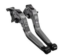EQAUHYB Clutch Brake Lever Set Compatible with for ER6F 2017 2018 2019 2020 2021 2022 2023 for Ninja 650R Motorcycle Adjustable Extendable Foldable Brake Clutch Lever(Grey)