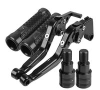 EQAUHYB Clutch Brake Lever Set Compatible with for FZ07 for MT07 2014 2015 2016 2017 2018 2019 2020 2021 2022 2023 Motorcycle Handlebar Brake Clutch Lever Grips Ends(Black)