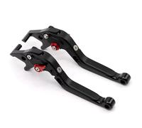 EQAUHYB Clutch Brake Lever Set Compatible with for YZF-R6 2005-2016 Motorcycle Adjustable Foldable Extendable Control Handles Motorbike Brakes Clutch Levers(Black-red1)