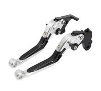 EQAUHYB Clutch Brake Lever Set for CB1000R 2018 2019 2020 2021 2022 2023-2024 Motorcycle Adjustable Extendable CNC Folding Brake Clutch Levers Handle Lever Accessories(Silver-Black)
