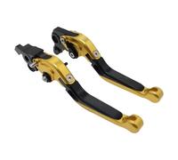 EQAUHYB Clutch Brake Lever Set for CB190R 2016 2017 Motorcycle Adjustable Folding Handles Levers CNC Aluminum Short Break Handlebar Brake Clutch Lever Accessories(Yellow)