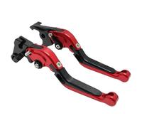 EQAUHYB Clutch Brake Lever Set for CB190R 2016 2017 Motorcycle Adjustable Folding Handles Levers CNC Aluminum Short Break Handlebar Brake Clutch Lever Accessories(Red)