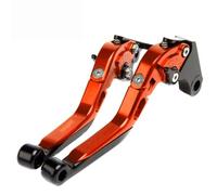 EQAUHYB Clutch Brake Lever Set for TMAX 530 Motorcycle Accessories Adjustable Control Handle Levers Brake Clutch Lever CNC Folding Brake Lever Handle(Orange)