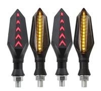 EQAUHYB Turn Signal Compatible with For XZ550 For XZ750SE For YBR125 For YBR250 For YZF600R Thundercat Motorcycle Turn Signals Flowing Flashing Lights