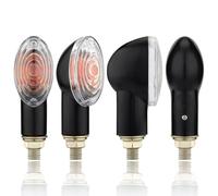 EQAUHYB Turn Signal Motorcycle Turn Signal Lights 12V Universal Blinker Indicators Light 10mm Universal Motorcycle Turn Signal Light Flasher Indicator