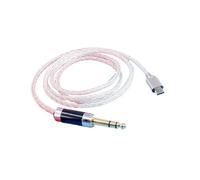 EQCXWMI Audiophile 3.5mm TRS 4.4mm 6.35mm to USB-C Type-C Audio Cable for PX8 PX7 S2e PI8 PI7 S2 Headphone Upgrade Cable(6.35mm White,3)