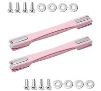 EQEQE Luggage Handle Strap,Pull Strap,2Pcs Gray Plastic Pull Handle Side Holder for Luggage Trunk Suitcase RB-016 230x25x20mm(Pink)