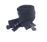 EQEQE Two Way Zip,zip for jacket,zips for Sewing 1pcs 6# Zippers Double-Sided Slider, 64-100cm Open-end Zipper for Coat Bags Repair Zip(Dark blue,68cm)