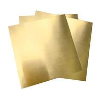 EQGNTS Copper Sheets, H62 Brass Sheet Copper Thin Strip Plate Flat Tape Cu Metal Panel Latten for Metalworking Welding,2.0mm*100mm*100mm(0.5mm*100mm*100mm)