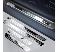 EQHCVCES Car Door Sill Strips For Discovery 4 5-Seats 2010-2016, Stainless Steel Kick Plates Welcome Pedal Threshold Cover Sills Protector Scuff Plate