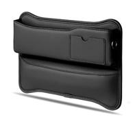 EQHCVCES Car Seat Gap Filler Organiser For Jaguar I-Pace F-Pace E-Pace F-Type, Pu Leather Adjustable Multifunctional Storage Box Holder Phones Keys Auto Accessories,A