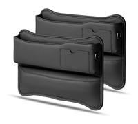 EQHCVCES Car Seat Gap Filler Organiser For Jaguar I-Pace F-Pace E-Pace F-Type, Pu Leather Adjustable Multifunctional Storage Box Holder Phones Keys Auto Accessories,D