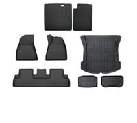 EQJSHL Car Floor Mats Carpet Slip For Tesla For Model 3 Highland For Model Y 2017-2024 Cargo Liner Floor Carpets Trunk Mats(Black 16)