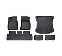 EQJSHL Car Floor Mats Carpet Slip For Tesla For Model 3 Highland For Model Y 2017-2024 Cargo Liner Floor Carpets Trunk Mats(Black 4)