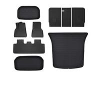 EQJSHL Car Floor Mats Carpet Slip For Tesla For Model 3 Highland For Model Y 2017-2024 Cargo Liner Floor Carpets Trunk Mats(Black 7)