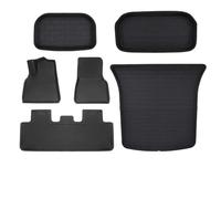 EQJSHL Car Floor Mats Carpet Slip For Tesla For Model 3 Highland For Model Y 2017-2024 Cargo Liner Floor Carpets Trunk Mats(Black 6)