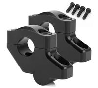 Handlebar Risers Clamp Motorcycle Handlebar Riser Heighten Extend Handle Bar Mount Clamp Adapter For Suzuki GSX 250R 650F Katana 1000S Katana S750(BLACK)