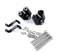 EQJSHL Motorcycle Handle Hand Bar Rising For BMW R18 100 2020-2024 Handlebar Riser Heighten Adapters Rise Offset Bracket Kit Removable Riser(Black)