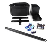 EQJSHL Motorcycle Handlebar Drinking Water Bottle Cage Cup Holder For Y&amaha NMAX XMAX TMAX 300 250 155 Cupmounts Storage Bag Saddle Bags(Matte black SET)