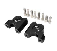 EQJSHL Motorcycle Handlebar Riser For BMW R1200GS R1250GS LC S1000XR R1250RT Adventure ADV Handlebars Back Move Mount 32MM CNC Removable Riser(Black)