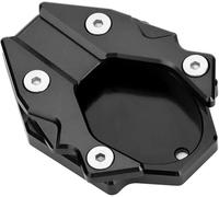 EQJSHL Motorcycle Kickstand Foot Side Stand Support Extension Enlarger Pad For Kawasaki For Ninja 125 400 For ZX-4R For ZX-4RR Side Extension Pad(Black)