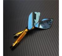 EQJSHL Motorcycle Rearview Mirror CNC Aluminum Case For Y&amaha FZ1 FZ6 MT-07 MT-09 MT-10 Handle Bar Reflector Mirrors Driver Mirror(Color 3)