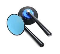 EQJSHL Motorcycle RearView Mirror For Suzuki GSR 600 750 SV650 Vstrom 650 800 Burgman 400 125 Round Handlebar Side(BLUE)
